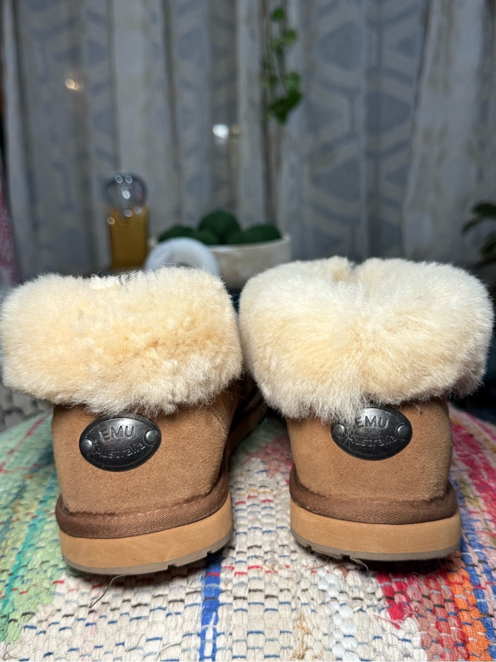 NEW 🧸🐑Emu Australia Albany Chestnut Sheepskin Shearling-Lined Mules Slippers 🐑🧸 - Picture 6 of 9